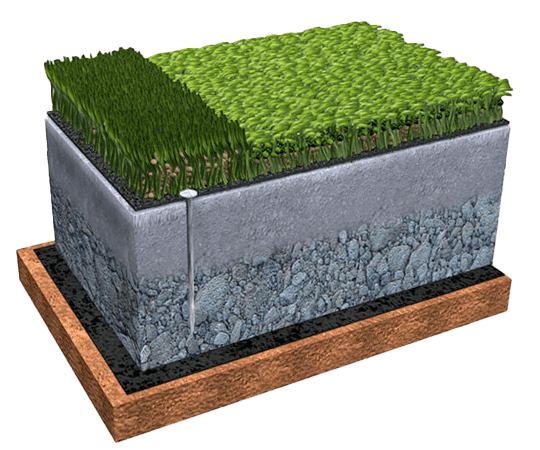 Nylon Putting Green Over Compacted Stone