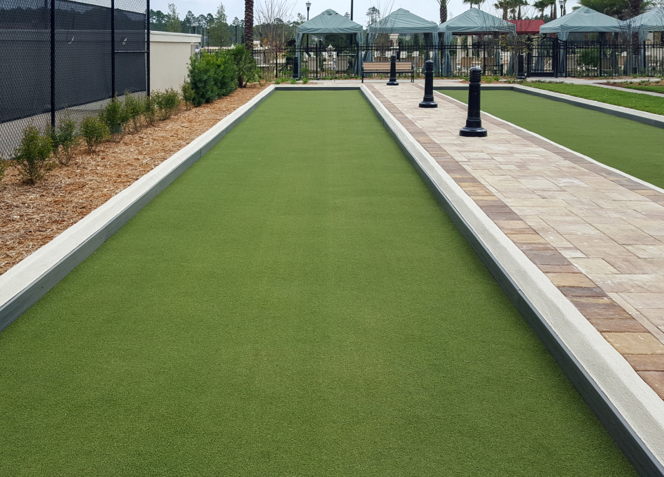 Synthetic Turf Bocce Court