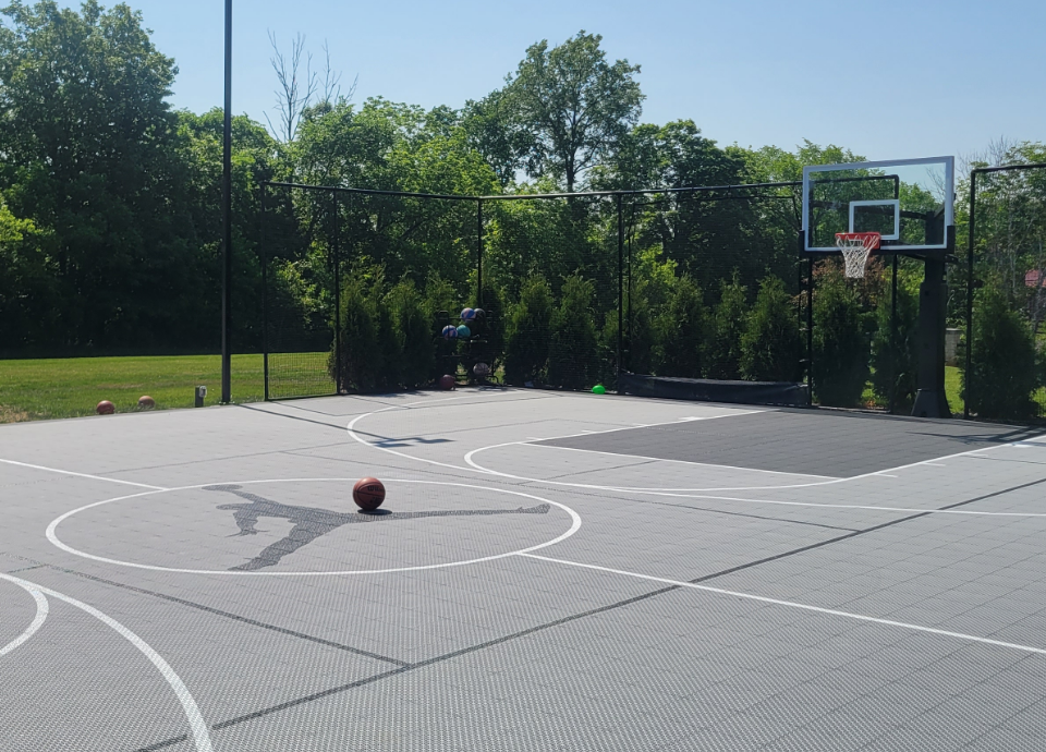 Backyard Custom Basketball Court