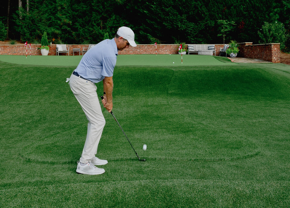 Fringe, Rough & Fairway Turf in Backyard Putting Green