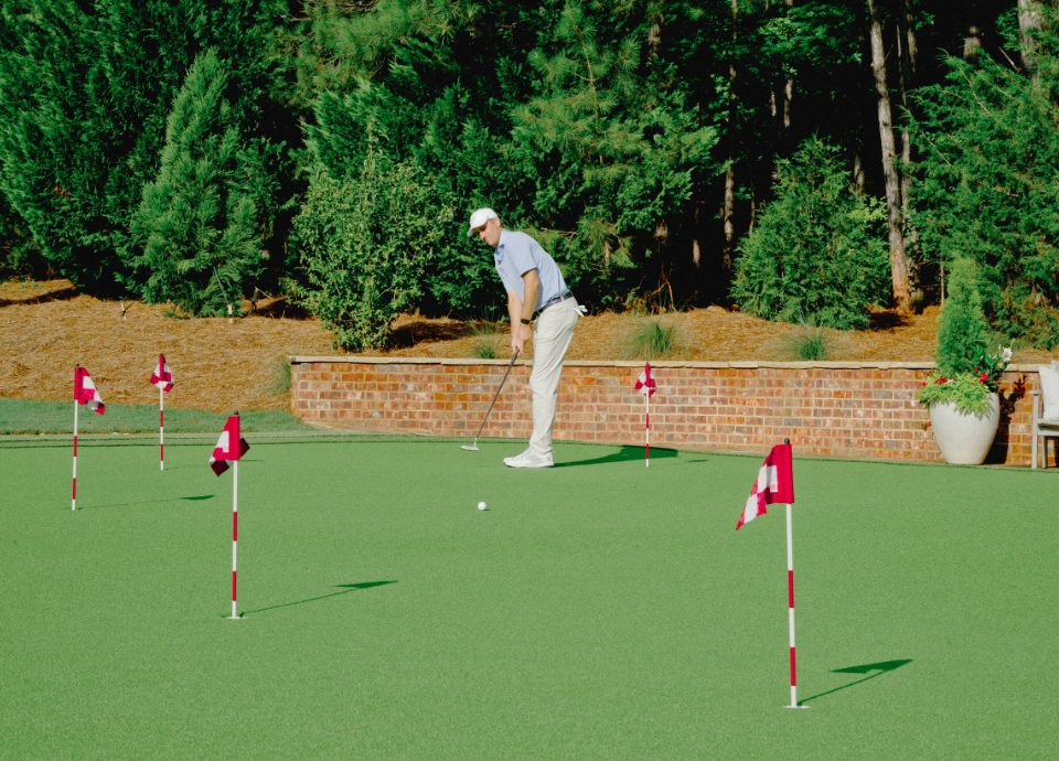 Putting Green Showing True Ball Roll