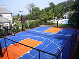 Bue & Orange Multi Sport Game Court